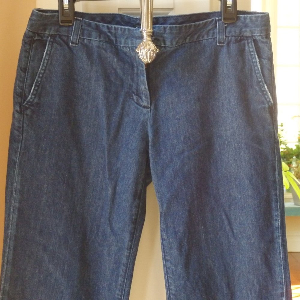 J. Crew Trouser Jeans Dark Wash size 10 - Picture 4 of 5
